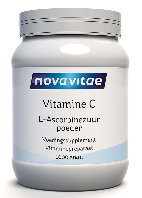 Foto van Nova vitae vitamine c l-ascorbinezuur poeder 1000gr