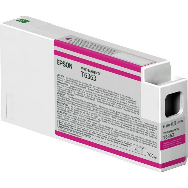 Foto van Epson inkt t6363 origineel vivid magenta c13t636300