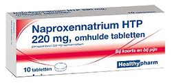 Foto van Healthypharm naproxennatrium 220mg tabletten 10st