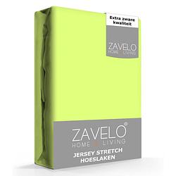 Foto van Zavelo® jersey hoeslaken lime-lits-jumeaux (160x200 cm)