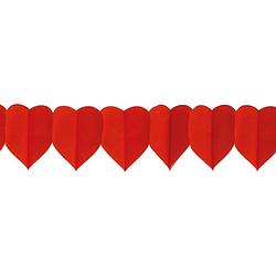 Foto van Tib slinger hearts 3,6 meter papier rood