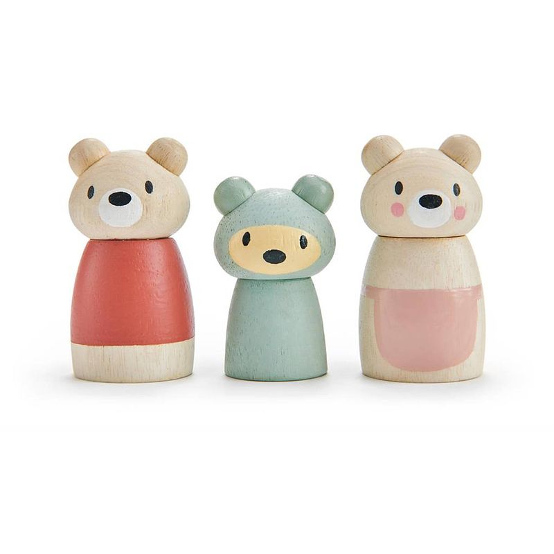 Foto van Tender leaf toys speelfiguren bear tales junior hout 3-delig