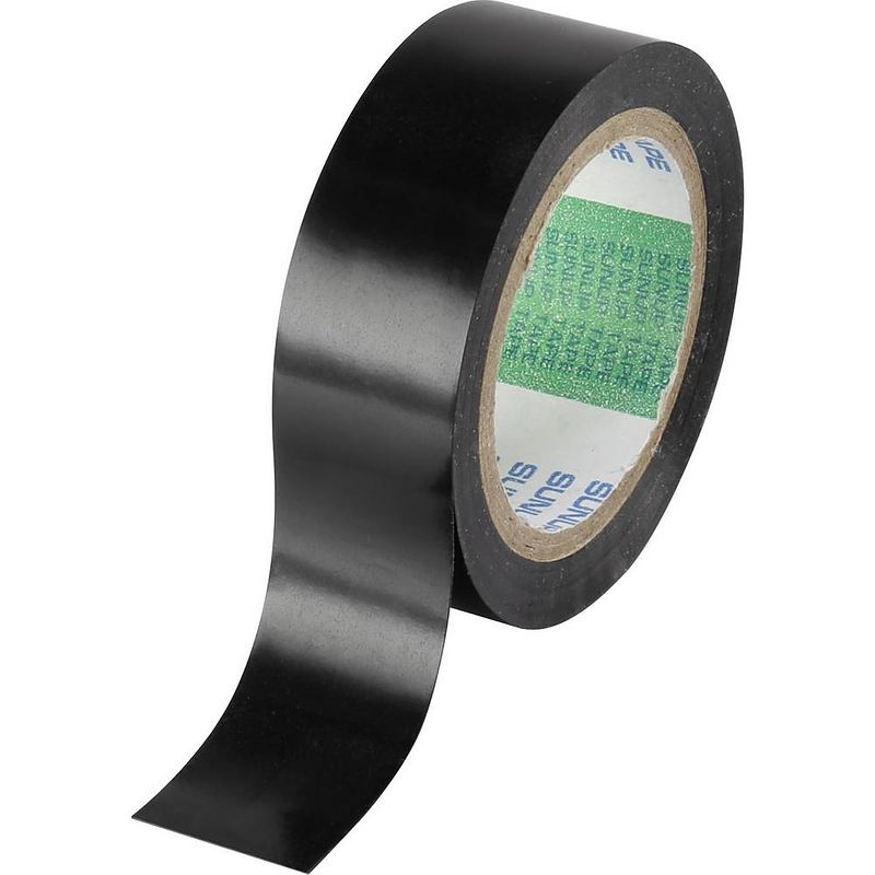 Foto van Tru components tc-9958160 isolatietape zwart (l x b) 10 m x 19 mm 10 stuk(s)