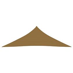 Foto van The living store schaduwdoek - hdpe - 3.5 x 3.5 x 4.9 m - taupe