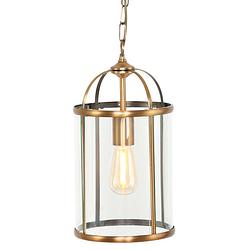 Foto van Klassieke hanglamp - steinhauer - glas - klassiek - e27 - l: 20cm - voor binnen - woonkamer - eetkamer - brons