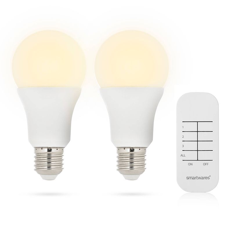 Foto van Smartwares slimme verlichting sh4-99550 - 2x 7 w led lamp - smarthome basic