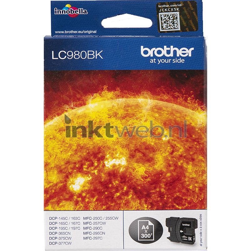 Foto van Brother lc-980bk zwart cartridge