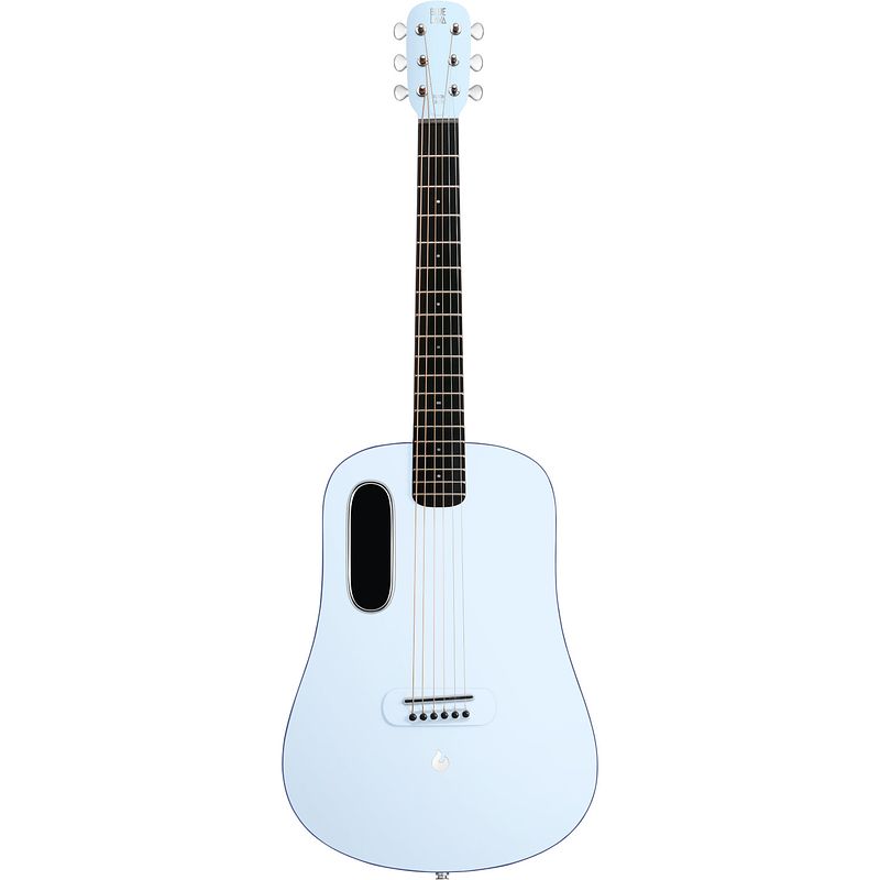 Foto van Lava music blue lava touch 36” ice / ocean blue smartguitar met multi-touch screen inclusief airflow bag