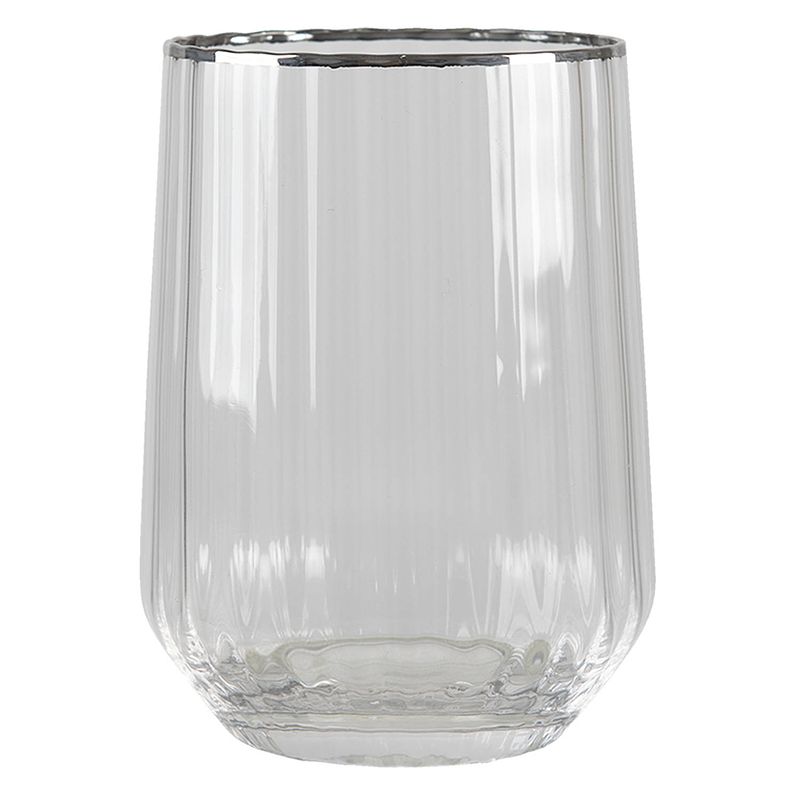 Foto van Clayre & eef waterglas 400 ml transparant glas rond drinkbeker drinkglas transparant drinkbeker drinkglas