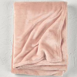 Foto van De witte lietaer fleece deken snuggly blush- 150 x 200 cm - roze