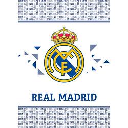 Foto van Aymax fleecedeken real madrid 110 x 140 cm wit