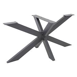 Foto van Ml-design tafelpoten x-design, antraciet, 68x71x120 cm, gemaakt van metaal