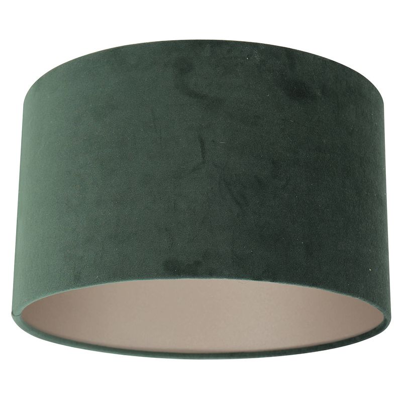 Foto van Steinhauer prestige chic lampenkap groen velvet 18 cm hoog