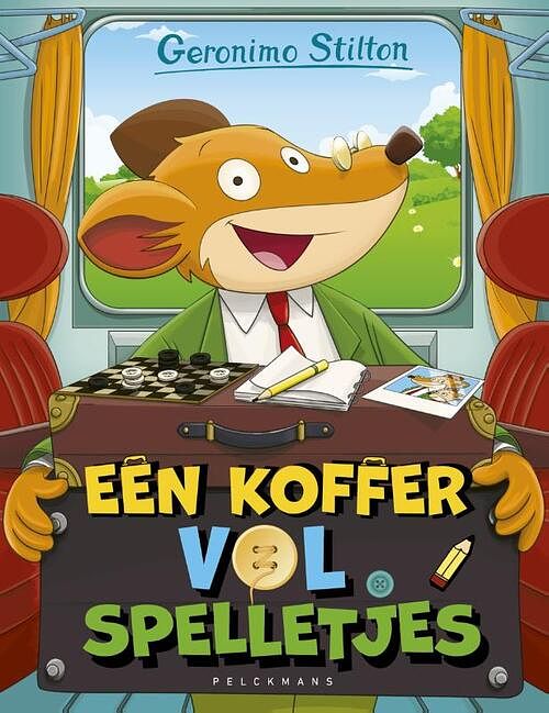 Foto van Een koffer vol spelletjes - geronimo stilton - hardcover (9789463373005)