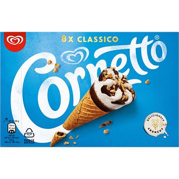 Foto van Cornetto ola ijs classico 8 x 90ml bij jumbo