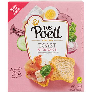 Foto van Jos poell toast vierkant 60g bij jumbo