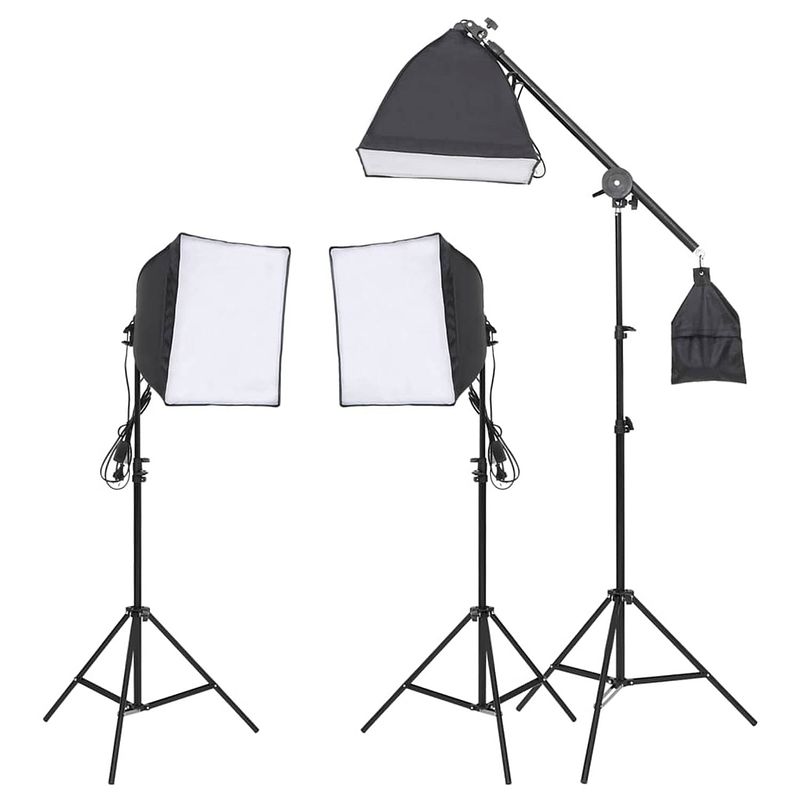 Foto van Infiori studioverlichtingsset met statief en softbox