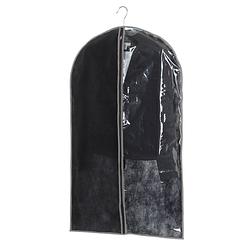 Foto van Kleding/beschermhoes zwart 100 cm inclusief kledinghangers - kledinghoezen
