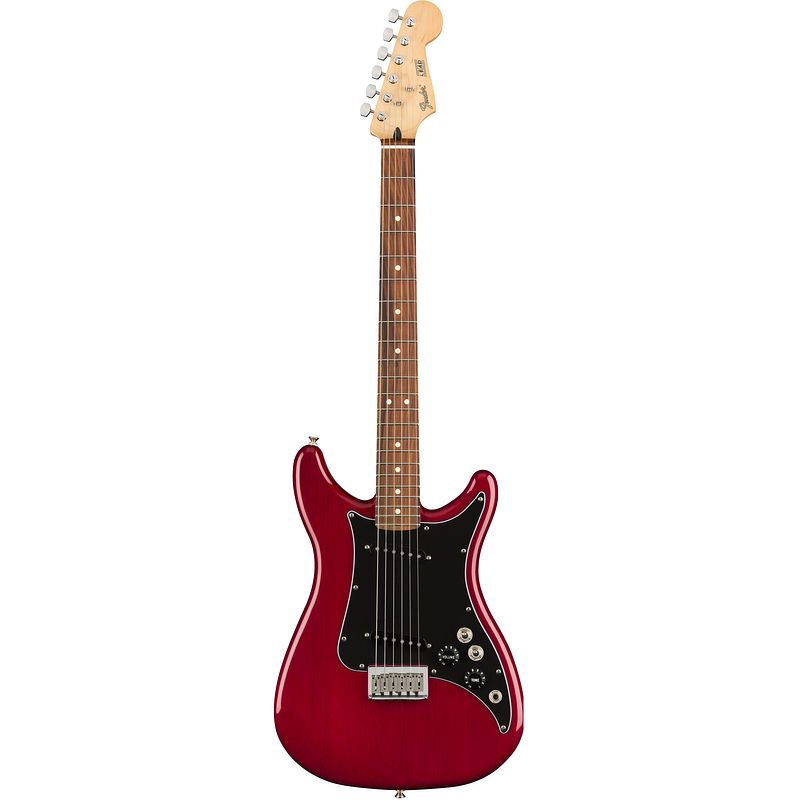 Foto van Fender player series lead ii crimson red transparent pf elektrische gitaar met phase switch