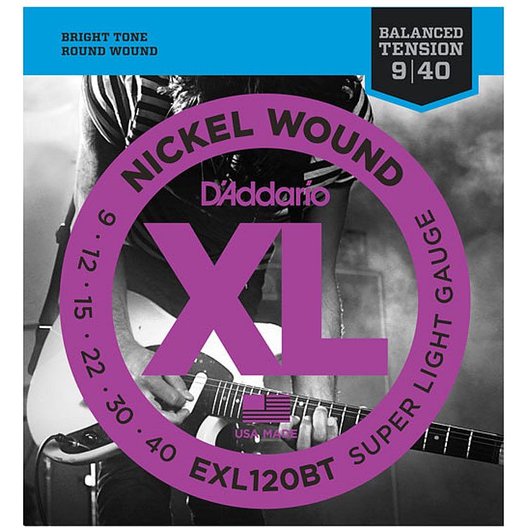 Foto van D'saddario exl120bt balanced tension super light 09-40