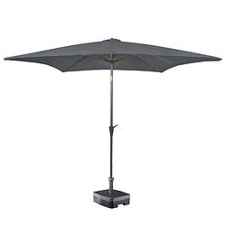 Foto van Kopu® vierkante parasol altea 230x230 cm - grey