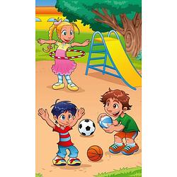 Foto van Dimex kids in playground vlies fotobehang 150x250cm 2-banen