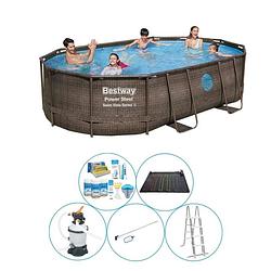 Foto van Bestway power steel swim vista ovaal 488x305x107 cm - 6-delig - zwembad deal