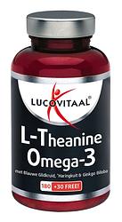 Foto van Lucovitaal l-theanine omega-3 capsules