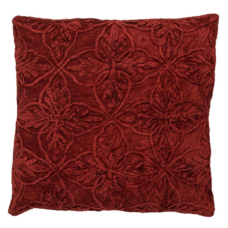 Foto van Dutch decor amar - sierkussen van katoen 45x45 cm merlot - rood - rood