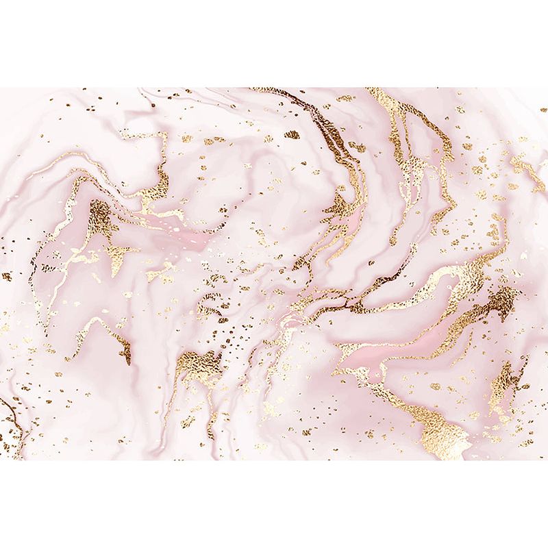 Foto van Inductiebeschermer - marmer roze goud - 78x78 cm