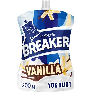 Foto van Melkunie breaker originals vanilla yoghurt 200 g bij jumbo