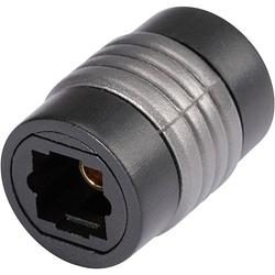 Foto van Hicon toslink digitale audio adapter [1x toslink-bus (odt) - 1x toslink-bus (odt)] 0.00 m zwart