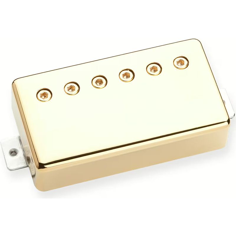 Foto van Seymour duncan sh-10b full shred bridge humbucker gold cover gitaarelement