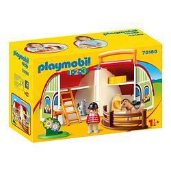 Foto van Playmobil 1.2.3 mijn meeneem manege 70180