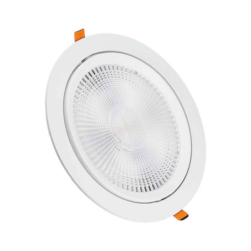 Foto van V-tac vt-2-20-n led verstelbare downlight - samsung - ip20 - wit - 20w - 1865 lumen - 3000k - 5 jaar