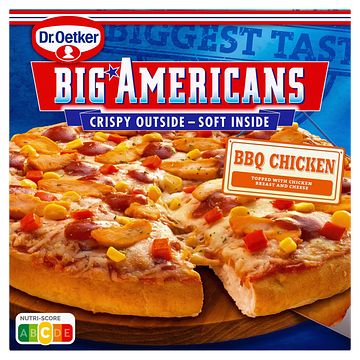 Foto van Dr. oetker big americans pizza bbq chicken 460g bij jumbo