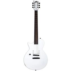 Foto van Esp ltd ec arctic metal snow white satin linkshandige elektrische gitaar