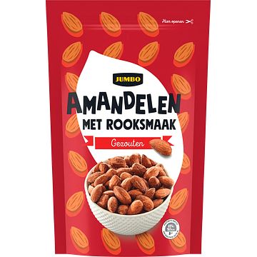 Foto van Jumbo gezouten amandelen met rooksmaak 150g