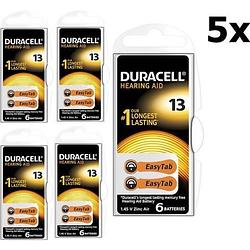 Foto van 30 stuks ( 5 blister a 6st) duracell hearing aid da13 1.45v gehoorapparaat batterijen