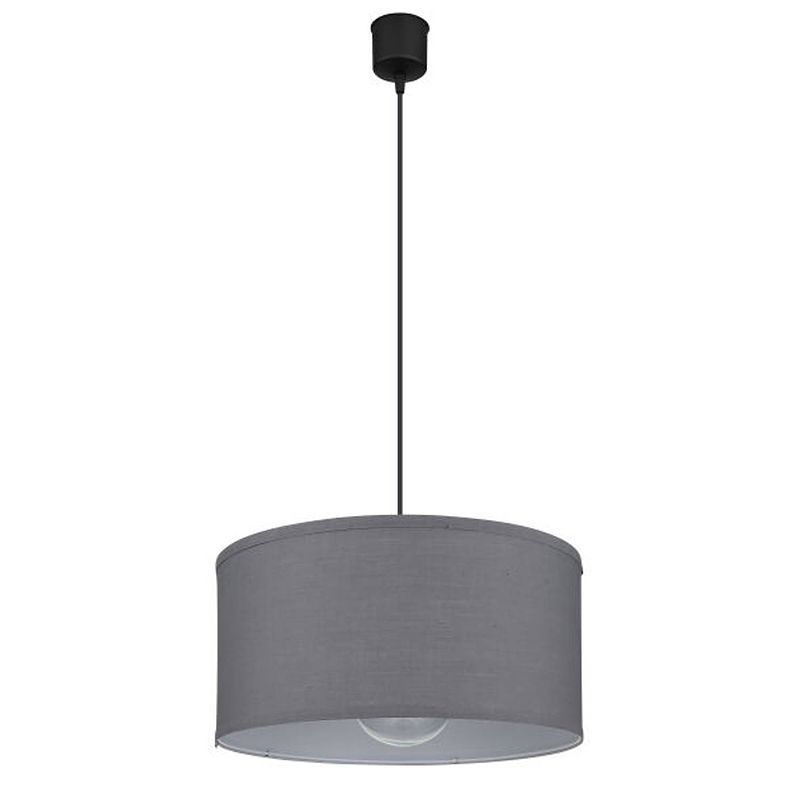 Foto van Industriële hanglamp nathan - l:40cm - e27 - metaal - zwart