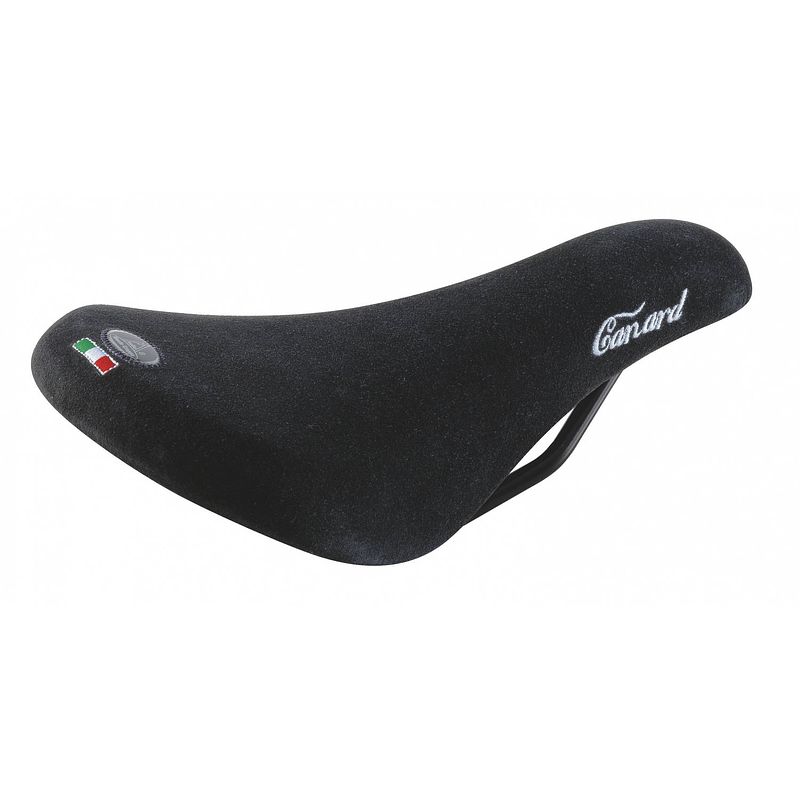 Foto van Selle monte grappa zadel canard 285 x 160 mm heren zwart