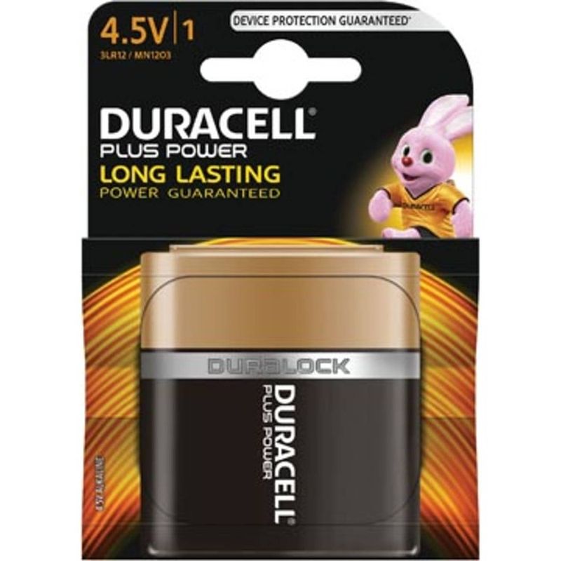 Foto van Duracell batterij plus power 4,5v, op blister