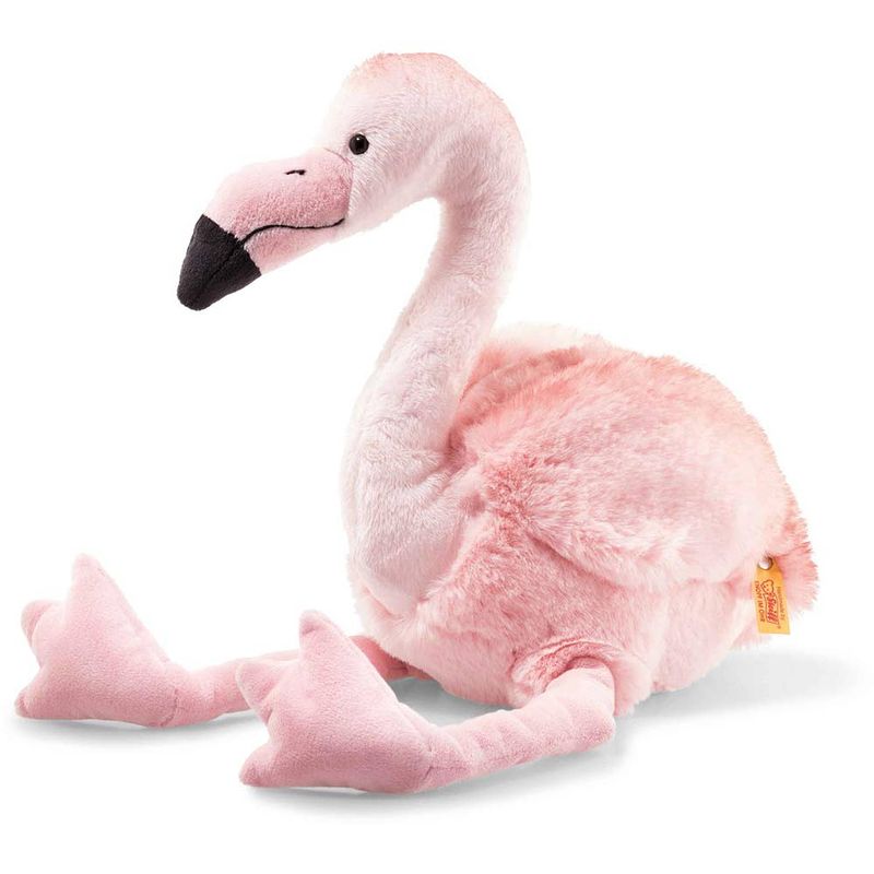 Foto van Steiff knuffel bungelende flamingo pinky, roze