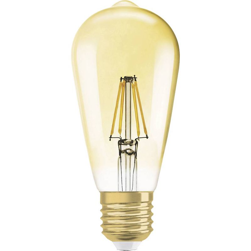 Foto van Osram 4058075808706 led-lamp energielabel f (a - g) e27 ballon 2.5 w = 21 w goud (ø x l) 64 mm x 143 mm 1 stuk(s)