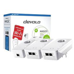 Foto van Devolo magic 2 wifi next multiroom kit 8632 powerline wifi multiroom starter kit 2400 mbit/s