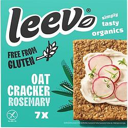 Foto van Leev free from gluten oat cracker rosemary 7 stuks 100 g bij jumbo