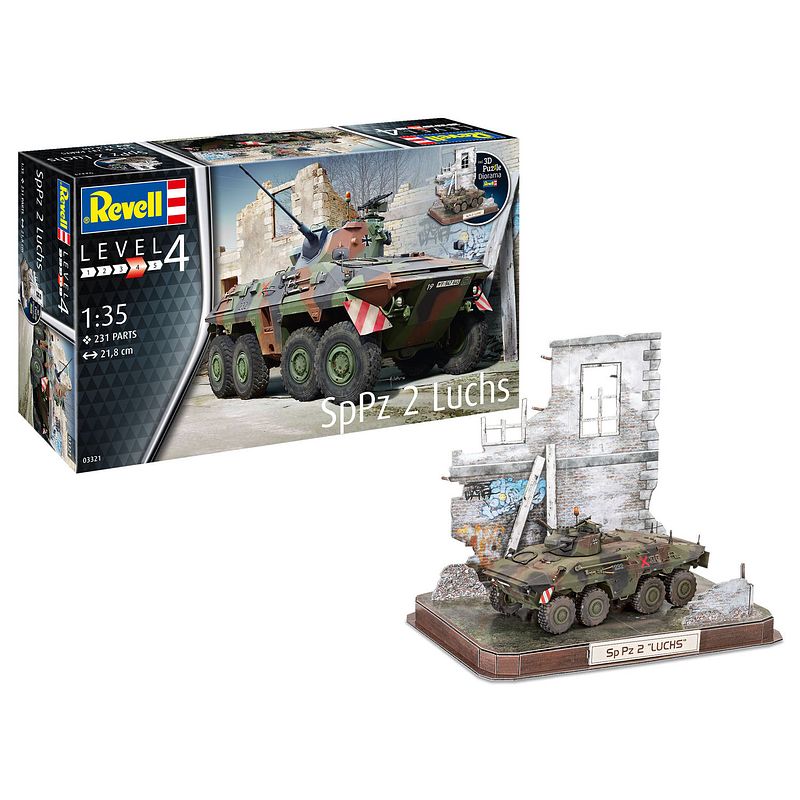 Foto van Revell 3d-puzzel sppz2 luchs 21,8 cm 1:35 groen