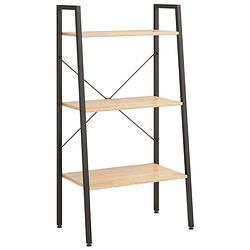 Foto van The living store rek 3-lagen - 56 x 35 x 108 cm - sterke stalen constructie