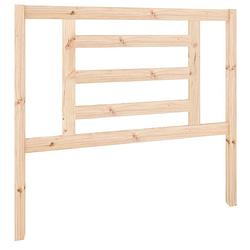 Foto van The living store houten hoofdeinde - 106 x 4 x 100 cm - massief grenenhout - rustiek design