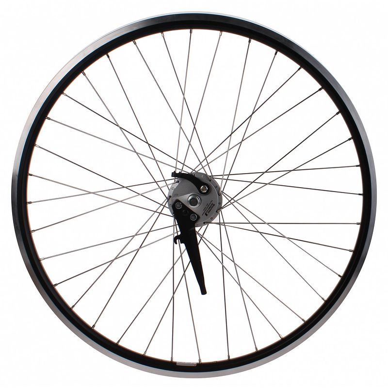 Foto van Ryde stratos voorwiel 28 inch trommelrem 36g aluminium zwart